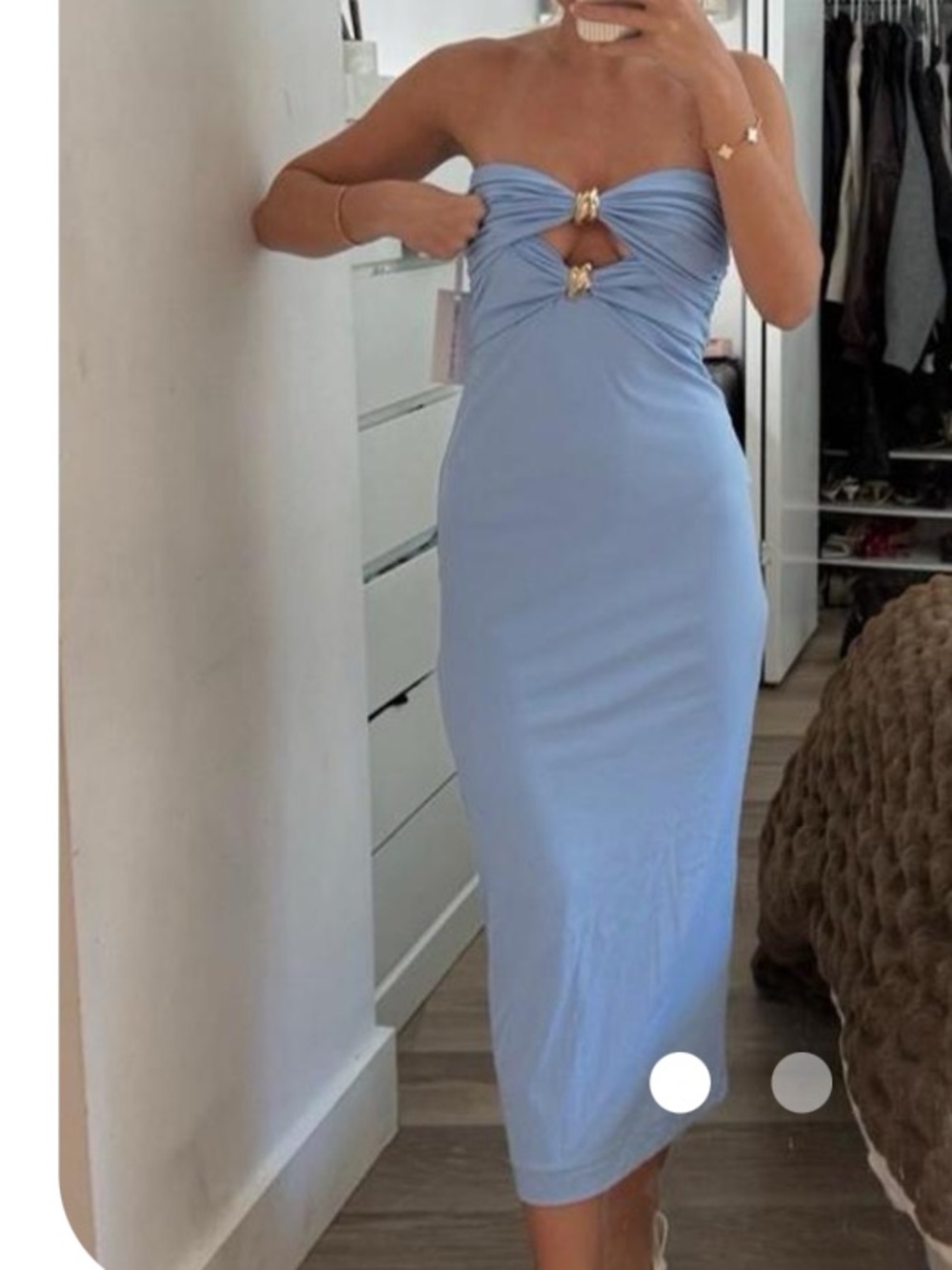 Torn By Ronny Kobo 🔥 Sandrine Strapless Dress Bodycon